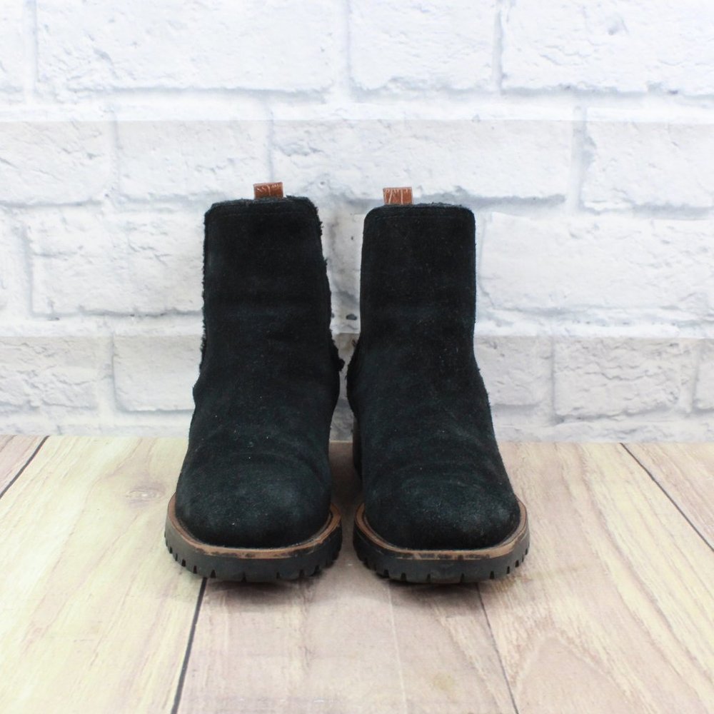 Sam Edelman Jaclyn Waterproof Chelsea Bootie Black Suede Size US 7 - Picture 4 of 9
